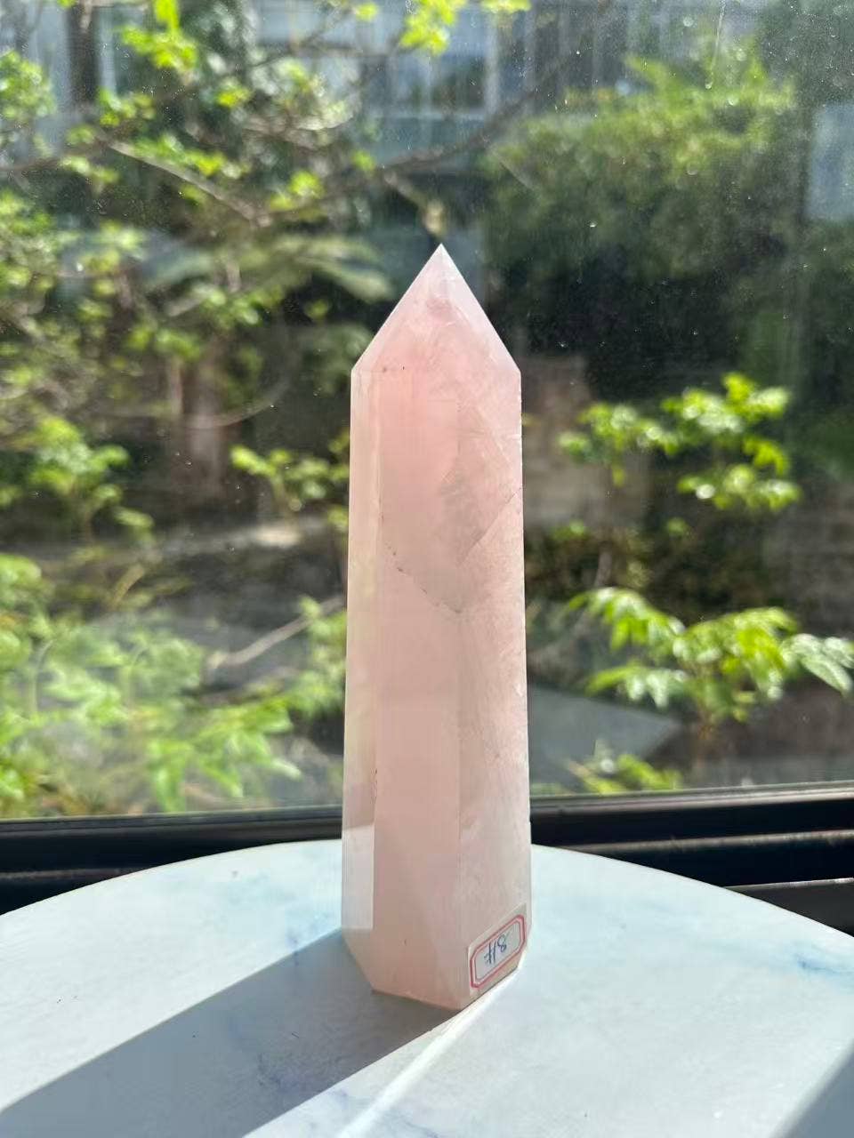 Moon Rituals - Large Rose Quartz Tower | Natural Pink Crystal Point for Love & Healing #8