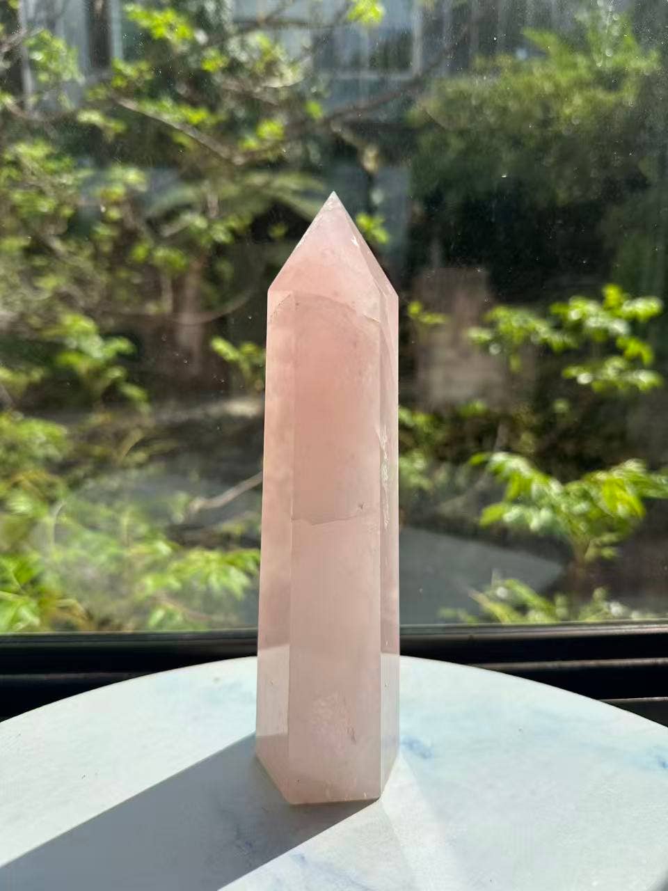 Moon Rituals - Large Rose Quartz Tower | Natural Pink Crystal Point for Love & Healing #8