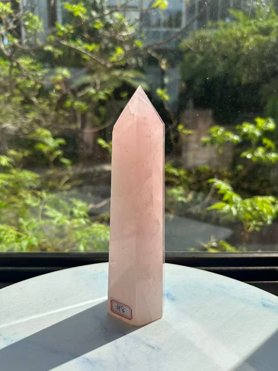 Moon Rituals - Large Rose Quartz Tower | Natural Pink Crystal Point for Love & Healing #8