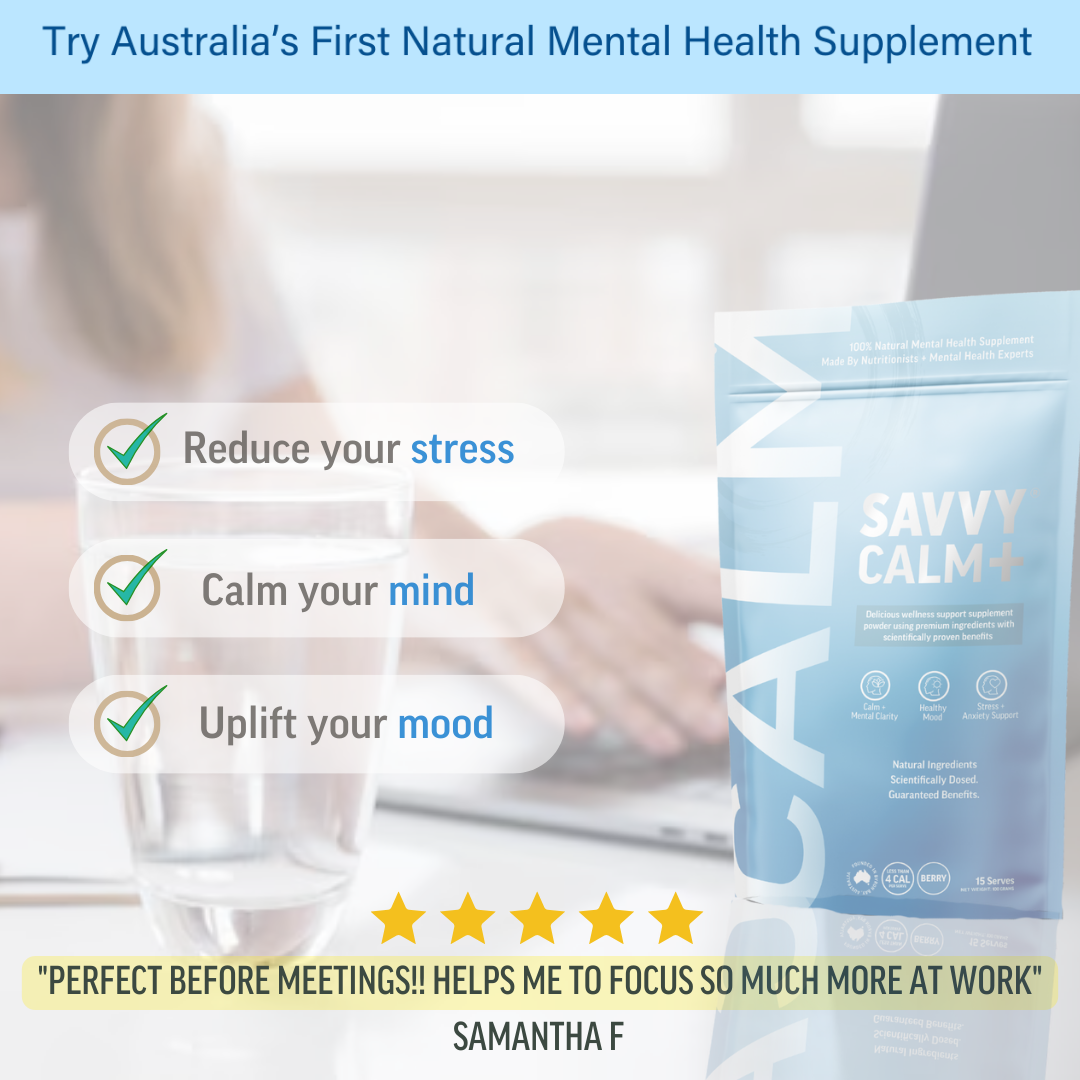 SAVVY BEVERAGES - Functional Calm+ Water - Mental Health Supplement: The Calmest Fortnight