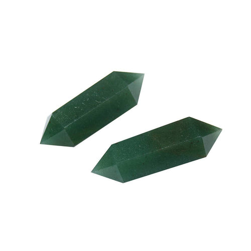 Moon Rituals - Double Terminated Point Green Aventurine Crystal for Luck and Prosperity