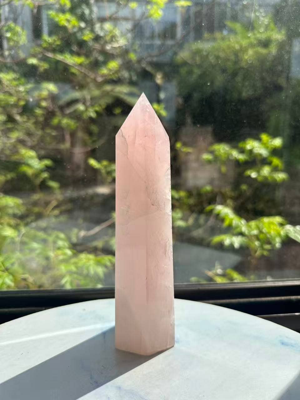 Moon Rituals - Large Rose Quartz Tower | Natural Pink Crystal Point for Love & Healing #8