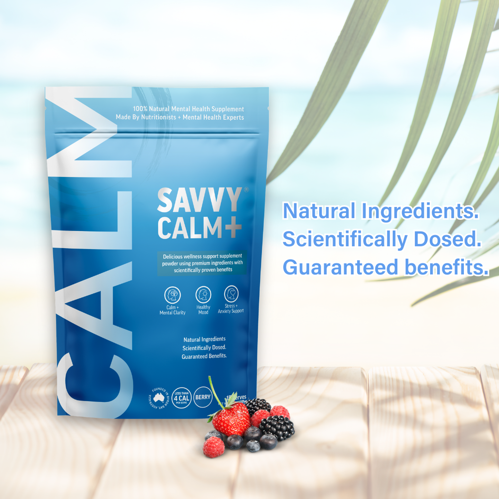 SAVVY BEVERAGES - Functional Calm+ Water - Mental Health Supplement: The Calmest Fortnight
