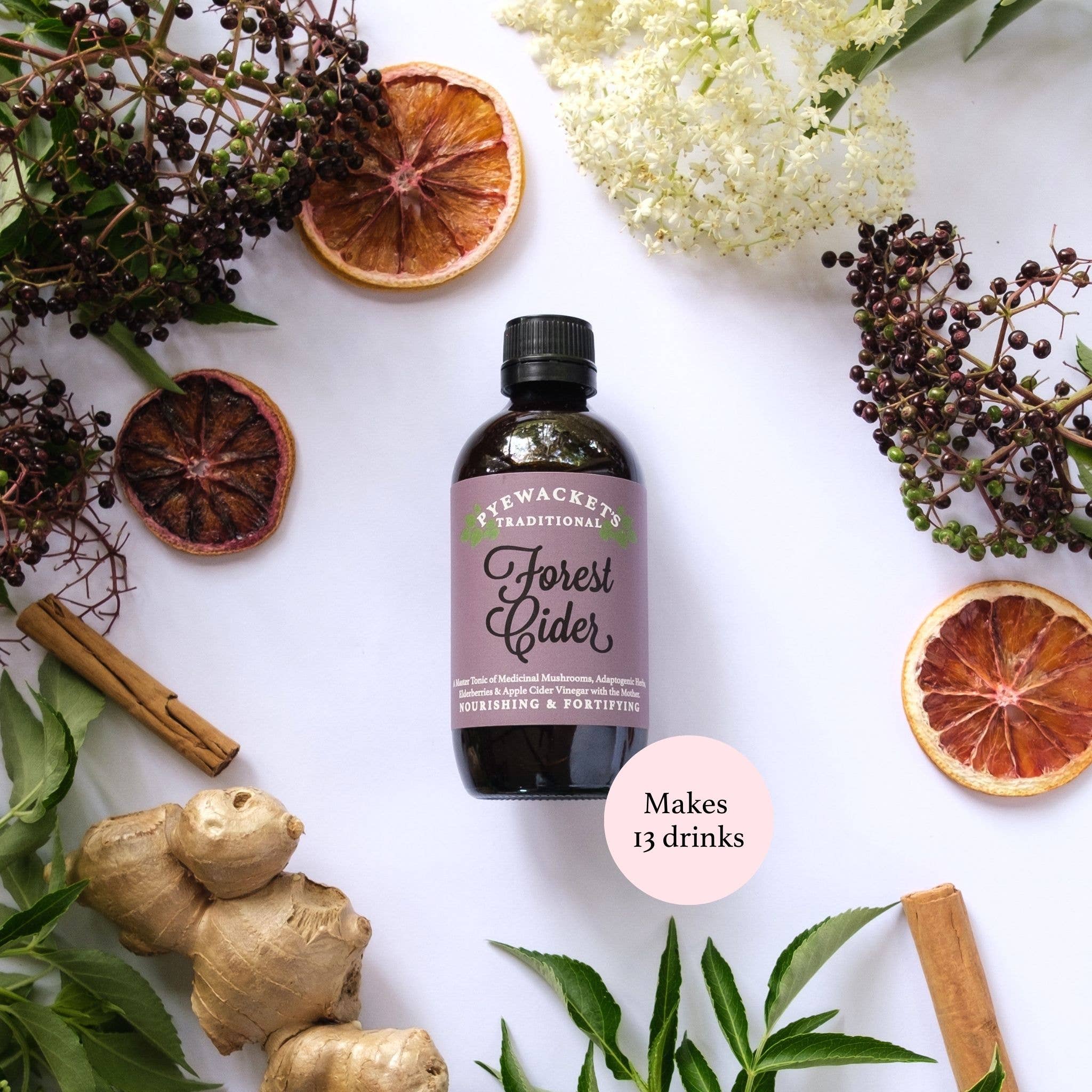 Pyewackets Traditional - Forest Cider Adrenal Support Tonic : 200ml