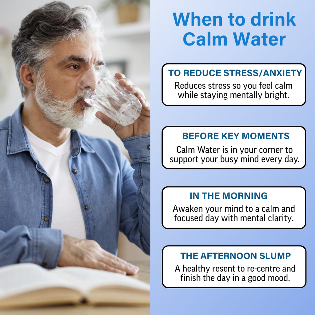 SAVVY BEVERAGES - Functional Calm+ Water - Mental Health Supplement: The Calmest Fortnight