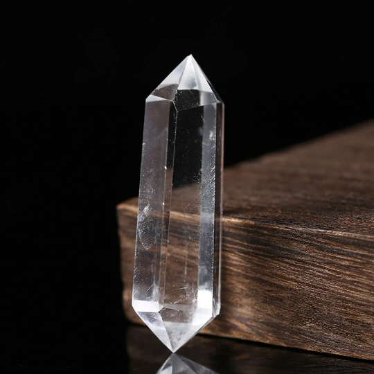Moon Rituals - High-Clarity Clear Quartz Tower | Double Terminated Point for Energy Healing: 5-6cm
