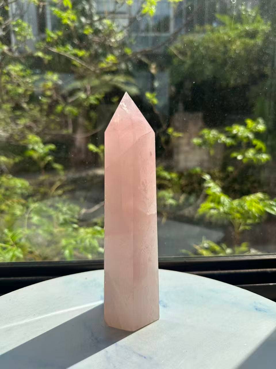 Moon Rituals - Large Rose Quartz Tower | Natural Pink Crystal Point for Love & Healing #8