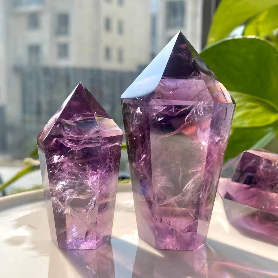Moon Rituals - AAAA Grade Uruguay Amethyst Tower | Deep Purple Natural Crystal Generator: 35-50g