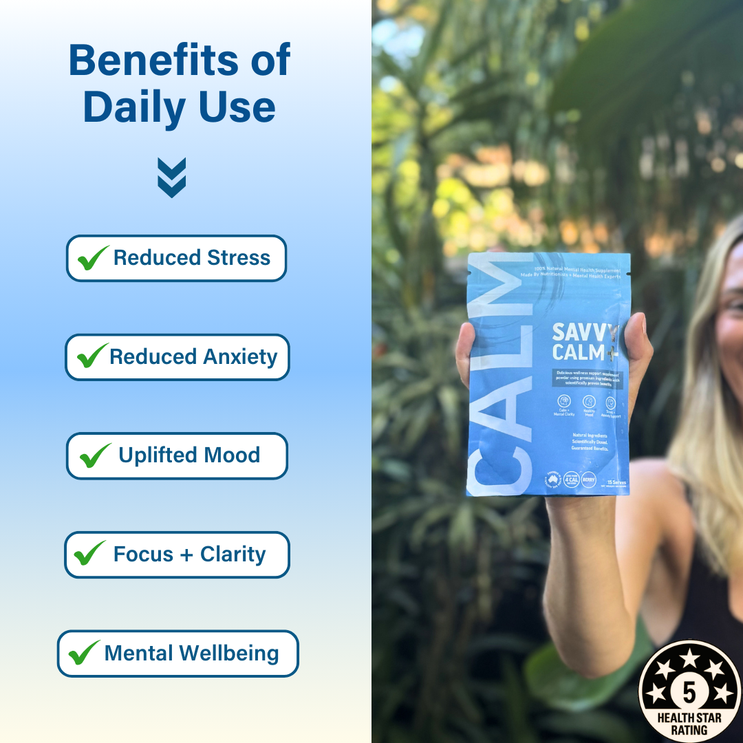 SAVVY BEVERAGES - Functional Calm+ Water - Mental Health Supplement: The Calmest Fortnight