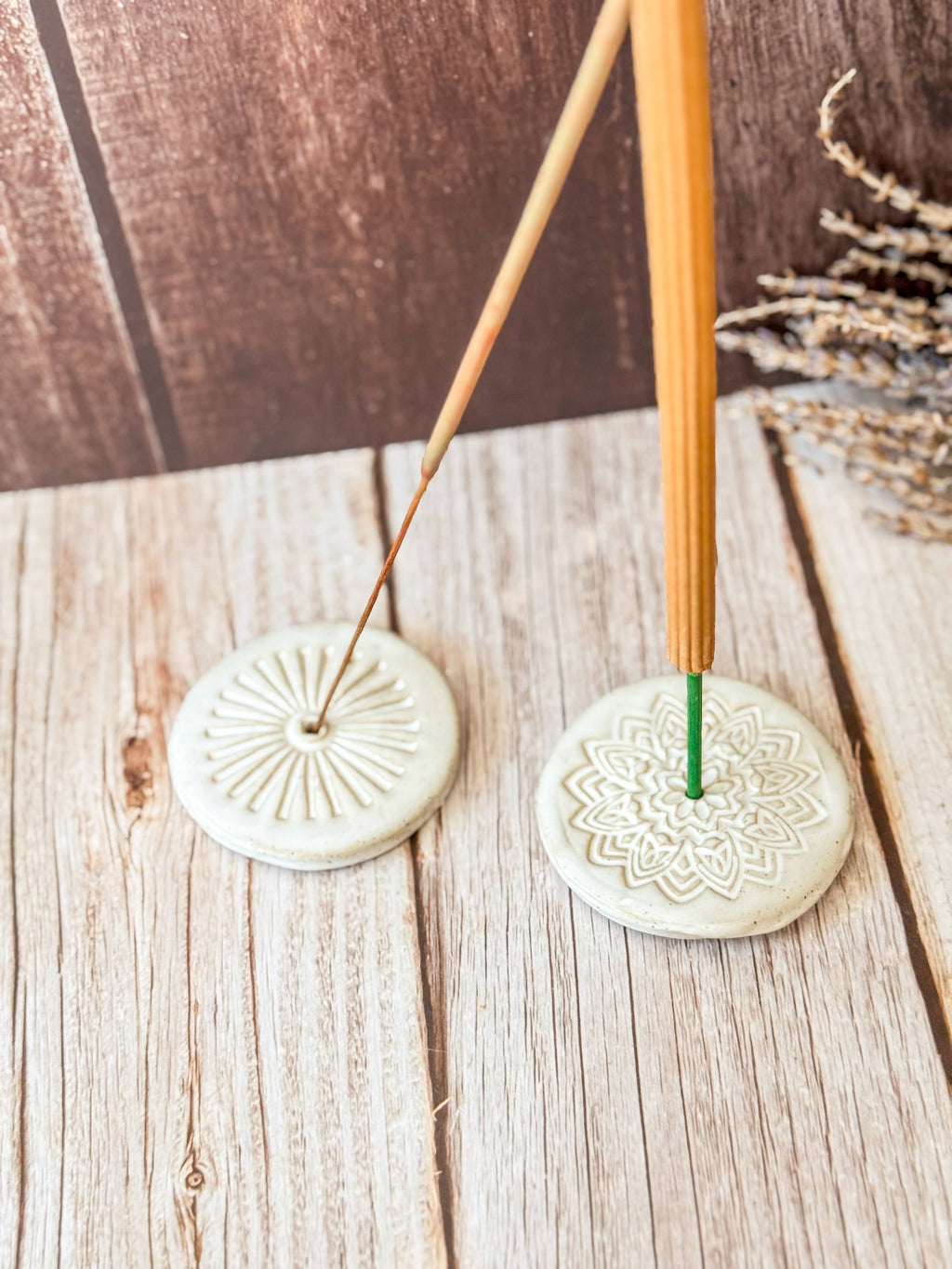 Wolf and Clay Pty Ltd - Handmade Ceramic Incense Holder: Sun