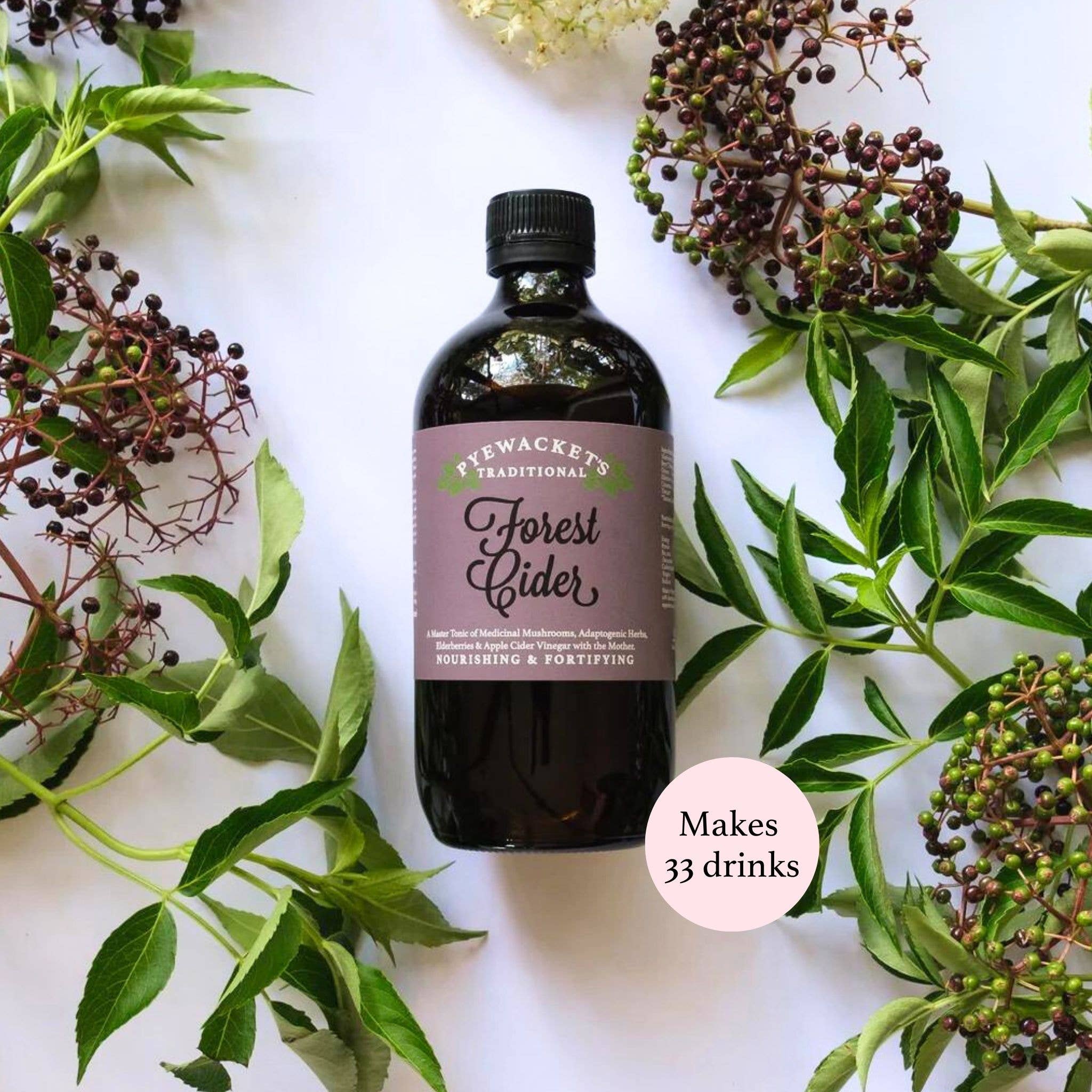 Pyewackets Traditional - Forest Cider Adrenal Support Tonic : 200ml